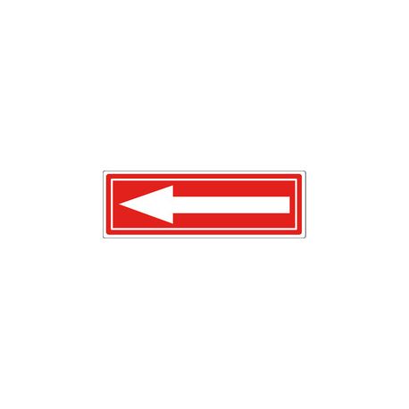 Segnaletica da terra FRECCIA 20x10cm rosso cf.10pz