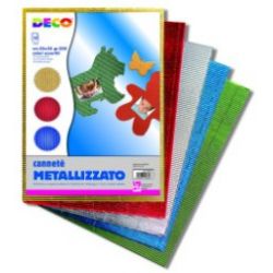 CART.ONDUL. DRITTO 50X70 PZ. 10 COL.ASS METALL.