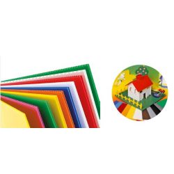 PLASTICA ONDULATA CM. 50X70 FG. 10 COL. ASS.