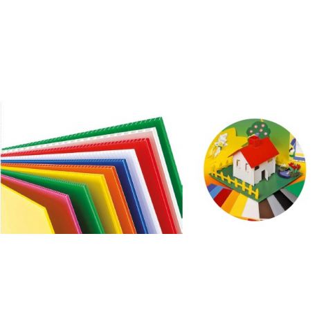 PLASTICA ONDULATA CM. 50X70 FG. 10 COL. ASS.