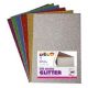 GOMMA CREPP GLITTER 21X29,7 FG.10 COL. ASS.