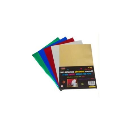 CARTA METALLIZZATA ADESIVA A4 FG.10 GR.100