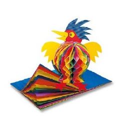 CARTA NIDO D'APE 4 COL. ARCOBALENO FG. 5 GR. 60 CM