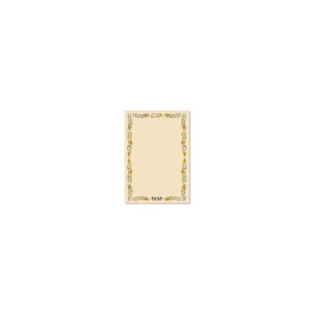 PERGAMENA CM.24X34 FG.10 GR.120 CORNICE FLOREALE