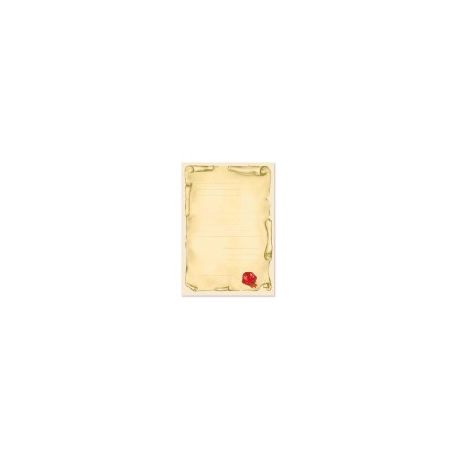 PERGAMENA CM.24X34 FG.10 GR.120 MAPPA DEL TESORO