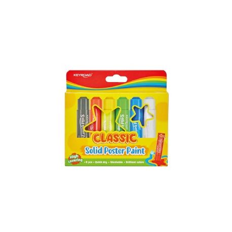 TEMPERA SOLIDA IN STICK PZ. 12 COL. ASS. BASE