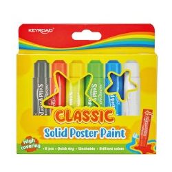 TEMPERA SOLIDA IN STICK PZ. 6 COL. ASS. BASE