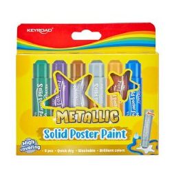 TEMPERA SOLIDA IN STICK 6 COL. ASS. METALLIC