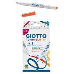 PENNARELLI GIOTTO TURBO GLITTER 8 COLORI