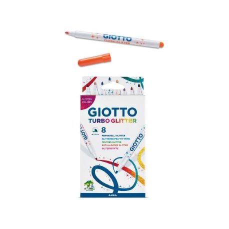 PENNARELLI GIOTTO TURBO GLITTER 8 COLORI