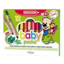 MATITONI BABY PASTEL FIBRACOLOR 12 COLORI