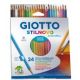 MATITE ACQUARELLABILI GIOTTO 24 COL. CART
