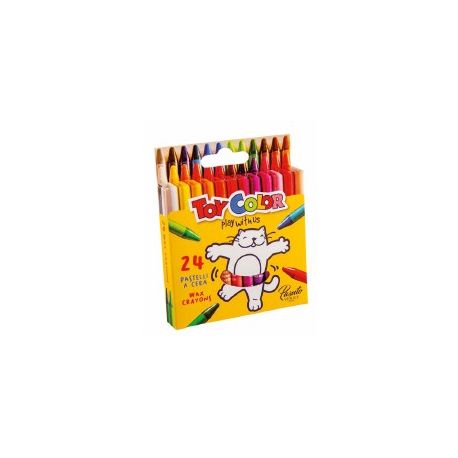 PASTELLI CERA CARIOCA 24 COLORI