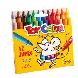 PASTELLI CERA MAXI CARIOCA 12 COLORI