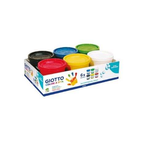 TEMPERA DITA GIOTTO ML.200 6 COLORI