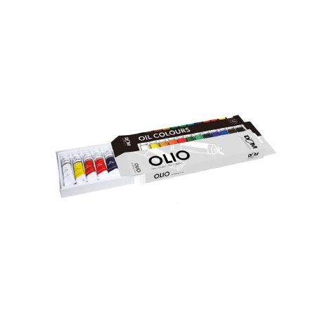 TEMPERA OLIO 12 TUBETTI ML. 12 COL. ASS.