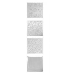 FROTTAGE SET 4 MATRICI ASSORTITE