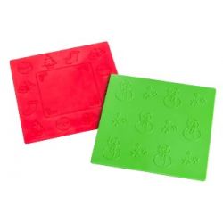 MATRICI PER FROTTAGE NATALE PZ. 2 CM. 15X15