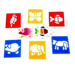 STENCIL ANIMALI PZ. 6