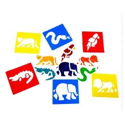 STENCIL ANIMALI SELVAGGI PZ. 6