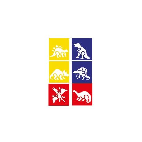 STENCIL DINOSAURI PZ. 6