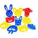 STENCIL SAGOME GRANDI MASCHERE ANIMALI PZ. 10