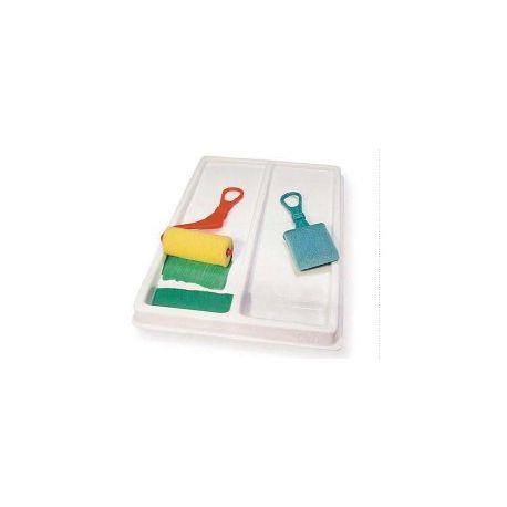 BACINELLA PER RULLI 2 SCOMPARTI CM. 22X32