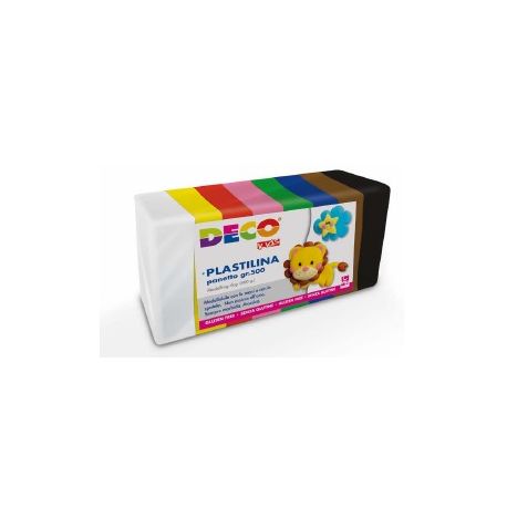 PLASTILINA DECO 8 COL. ASS. TOT. GR. 500