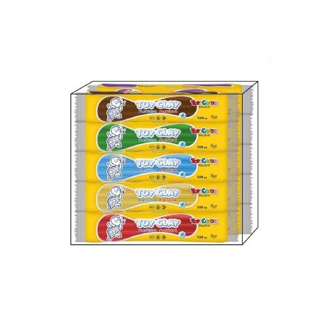 PLASTILINA TOY CLAY 10 COLORI DA 500GR