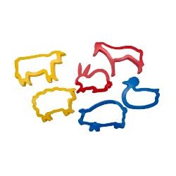 FORMINE PER MODELLARE MAXI ANIMALI CORTILE PZ. 6