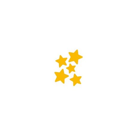 STELLE ADESIVE ORO FG.6 18X18 TOT. 378 STELLINE