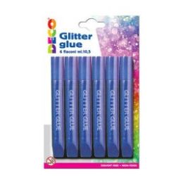 BRILL/GLITTER CON COLLA ML.10,5 CF.6 BLU'