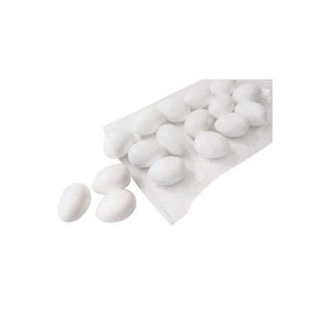 UOVA PLASTICA DA DECOR. PZ. 50 BIANCHE