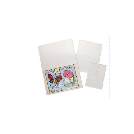 VETRO SINTETICO LISCIO LASTRA CM.10X15 PZ.5
