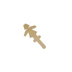 LEGNO DA DECORARE SAGOME BAMBINA PZ.10