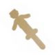 LEGNO DA DECORARE SAGOME BAMBINO PZ.10