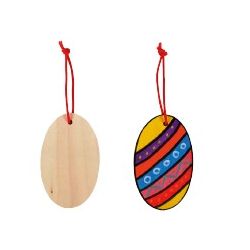LEGNO DA DECORARE OVALI DA APPENDERE