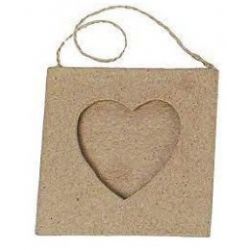 CARTONE DA DECORARE PORTAFOTO CUORE PZ. 10