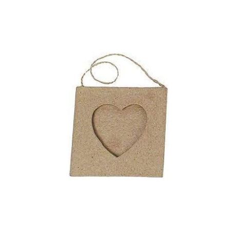 CARTONE DA DECORARE PORTAFOTO CUORE PZ. 10