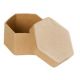 CARTONE DA DECORARE SCATOLA ESAGONALE MM.75X50