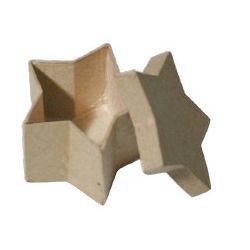 CARTONE DA DECORARE SCATOLA STELLA MM.80X50