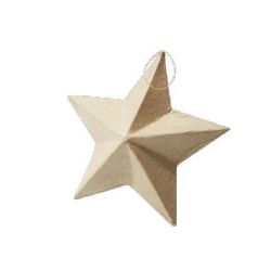 CARTONE DA DECORARE STELLA DA APPENDERE