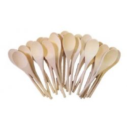 LEGNO DA DECORARE POSATE 24 CUCCHIAI