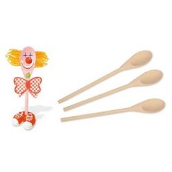 LEGNO DA DECORARE POSATE 3 CUCCHIAI CM. 30