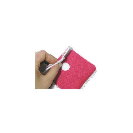 VELCRO ADESIVO BUSTA 24 DISCHETTI MM.19