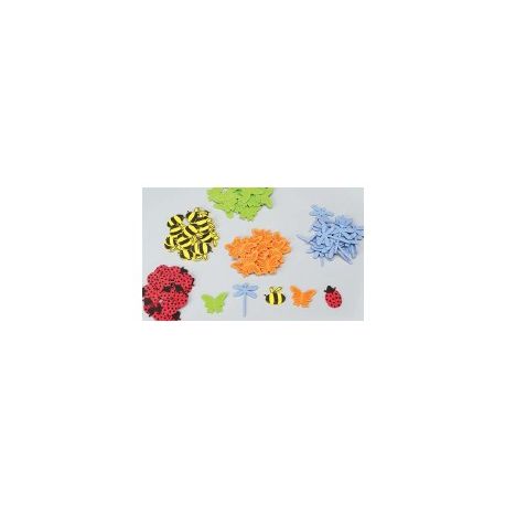 FORME GOMMA CREPP ADESIVA PZ.72 INSETTII