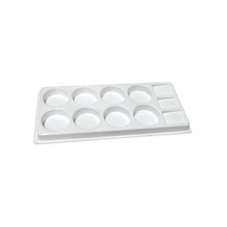 TAVOLOZZA PER ACQUERELLI JUMBO 11 SCOMPARTI CM. 14