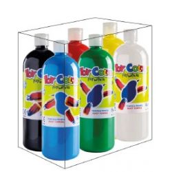 TEMPERA TOY COLOR ML.1000 - BOX 6 COLORI 1000ML +