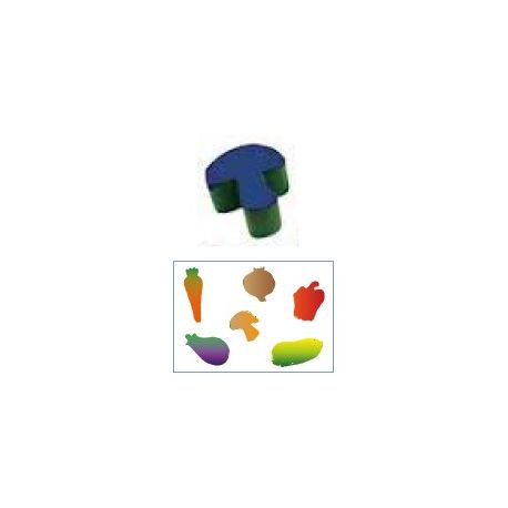 TIMBRI SPUGNE MAXI CM. 15 PZ. 6 VEGETALI