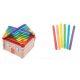 LEGNO DA DECORARE STECCHE COLORATE CM. 11,5X1 PZ.